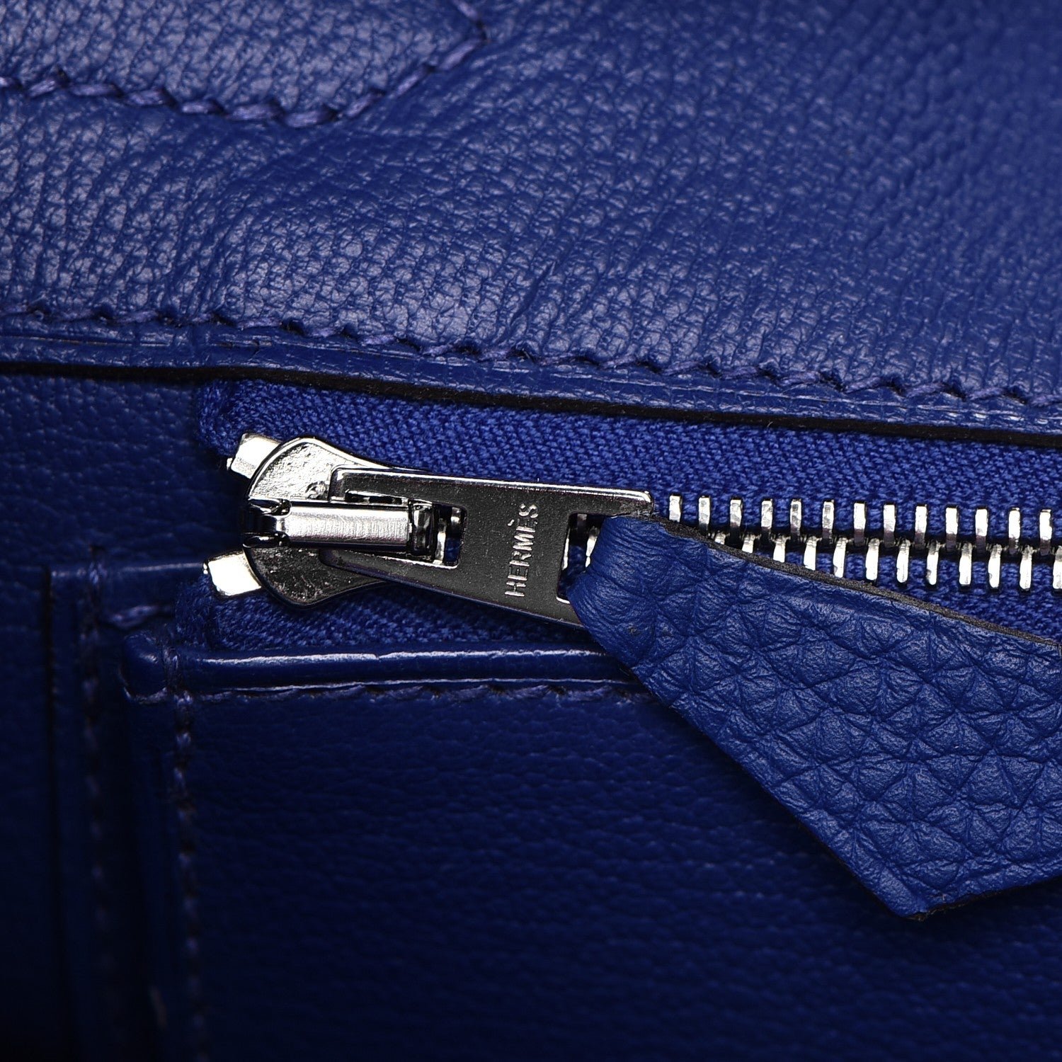 Hermes Togo Birkin 30 Bleu Electrique 17 of 30