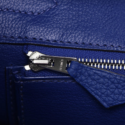 Hermes Togo Birkin 30 Bleu Electrique 17 of 30