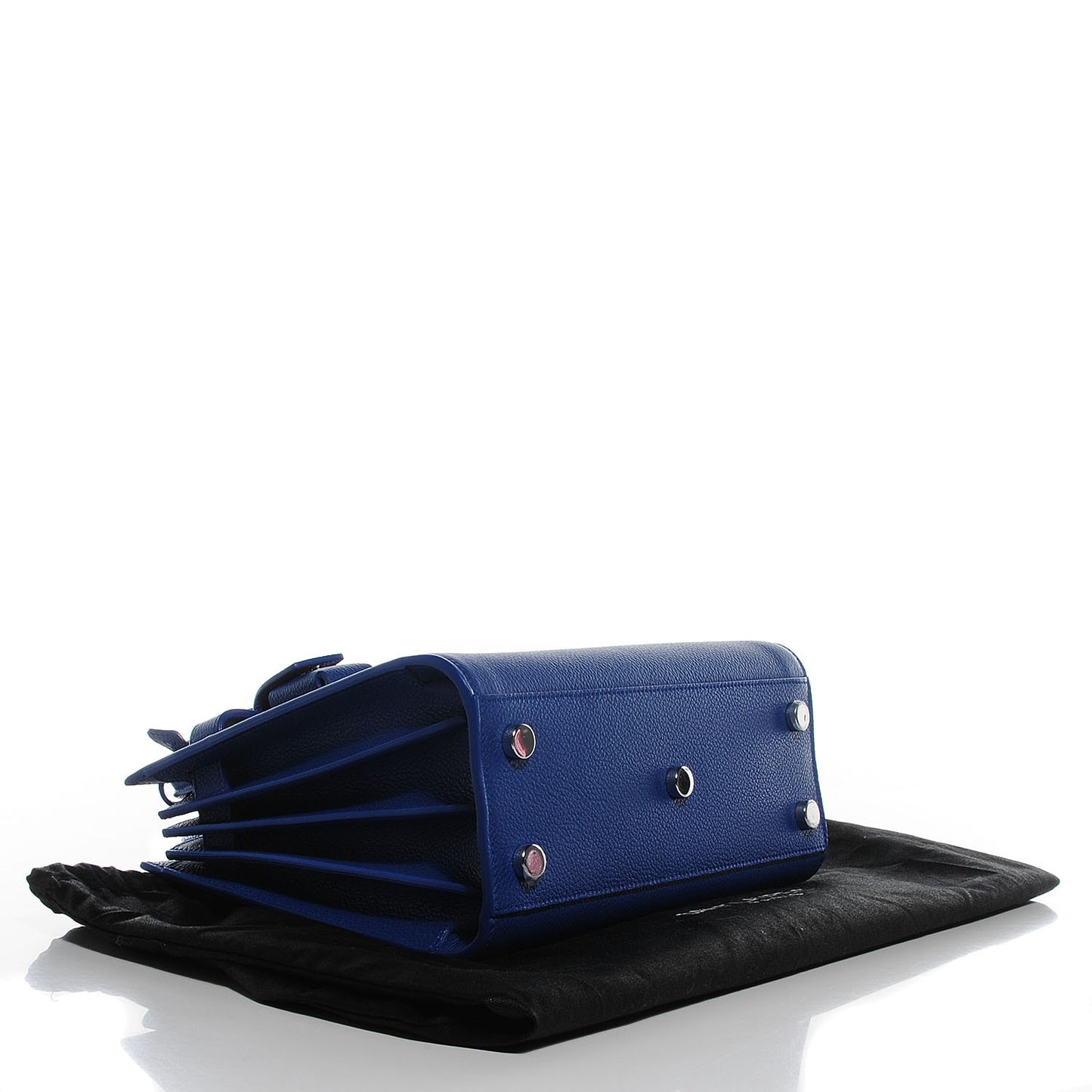 Grained Calfskin Nano Sac De Jour Royal Blue