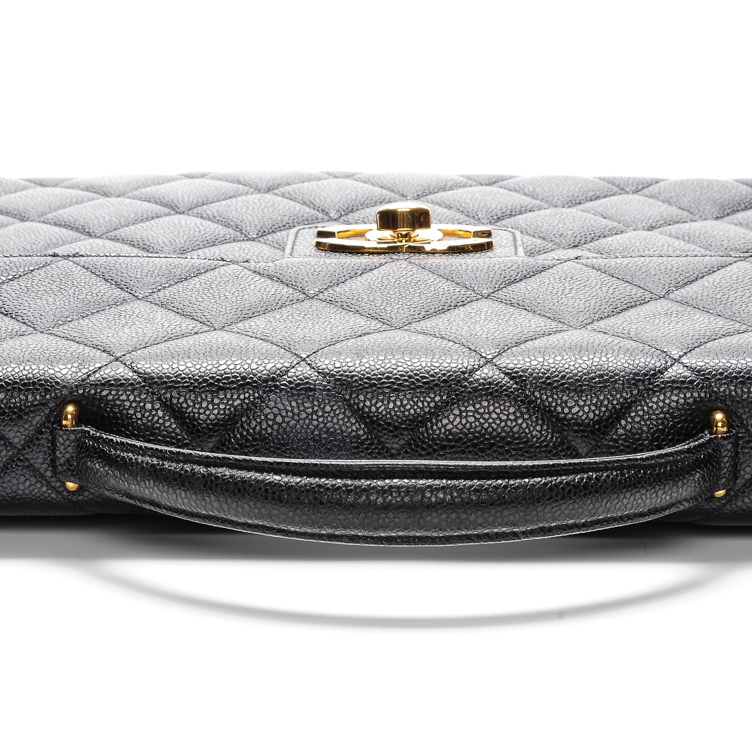 Chanel Caviar Quilted Briefcase Laptop Bag Black 11 of 13