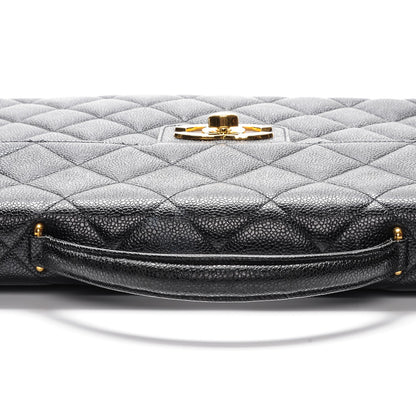 Chanel Caviar Quilted Briefcase Laptop Bag Black 11 of 13