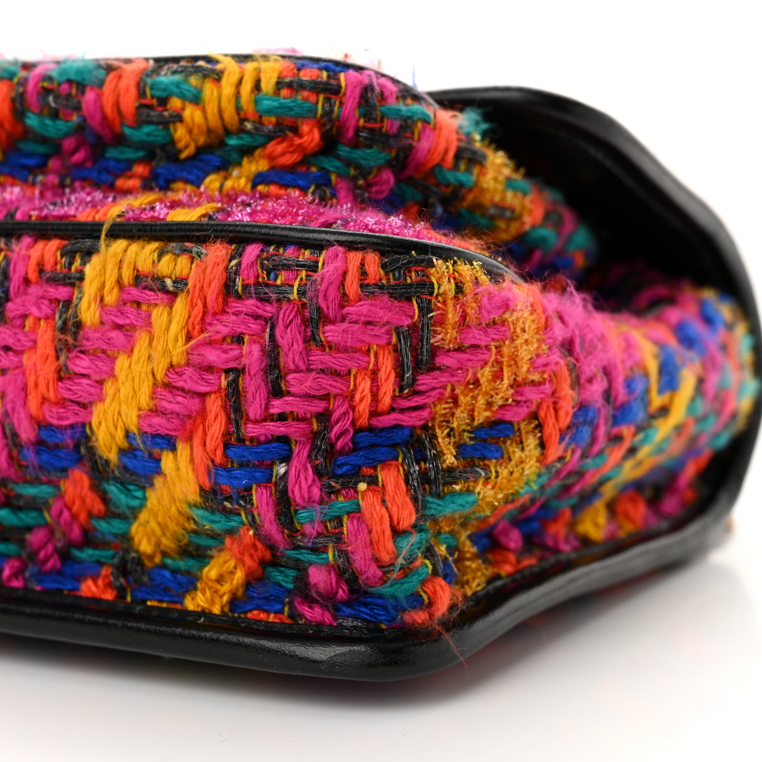 Saint Laurent Tweed Calfskin Matelasse Monogram Baby Niki Chain Satchel Multicolor 10 of 11
