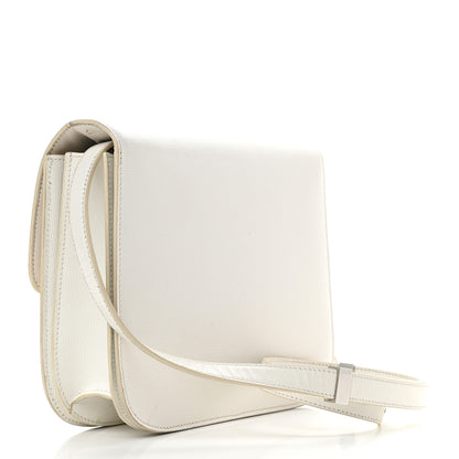 Celine Liege Calfskin Medium Classic Box Flap Bag White 3 of 16