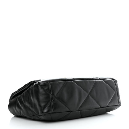 Chanel Lambskin Quilted Large Chanel 19 Flap Black 4 of 11