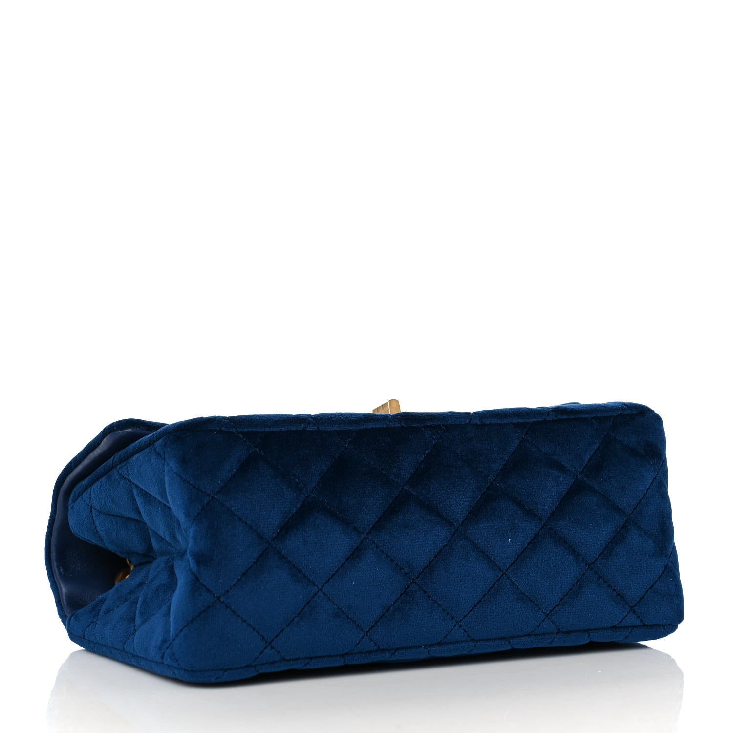 Chanel Velvet Quilted Mini 2.55 Reissue Flap Blue 3 of 8
