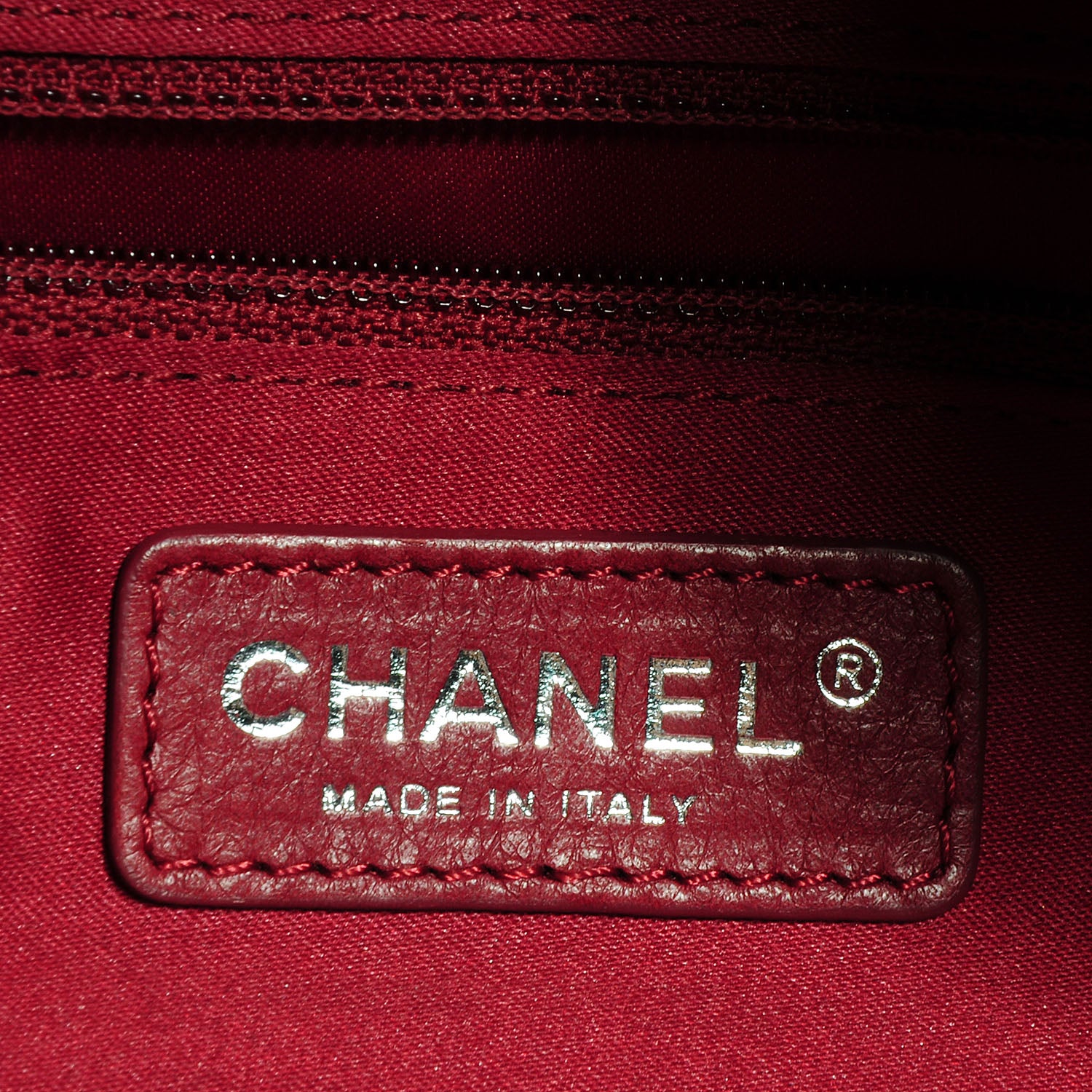 Chanel Caviar Quilted CC Paradoxal Bowling Bag Red 6 of 7