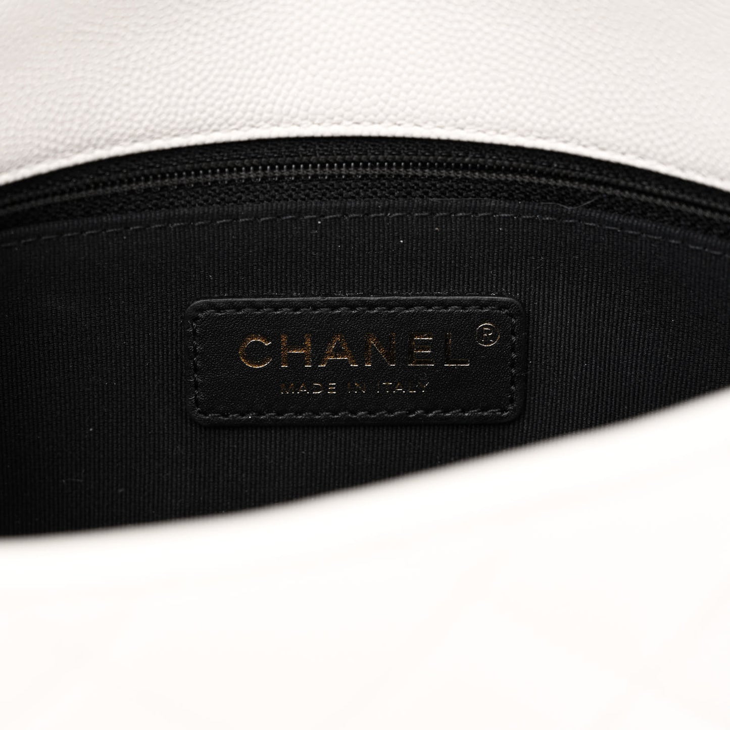 Caviar Quilted Mini CC You Flap White