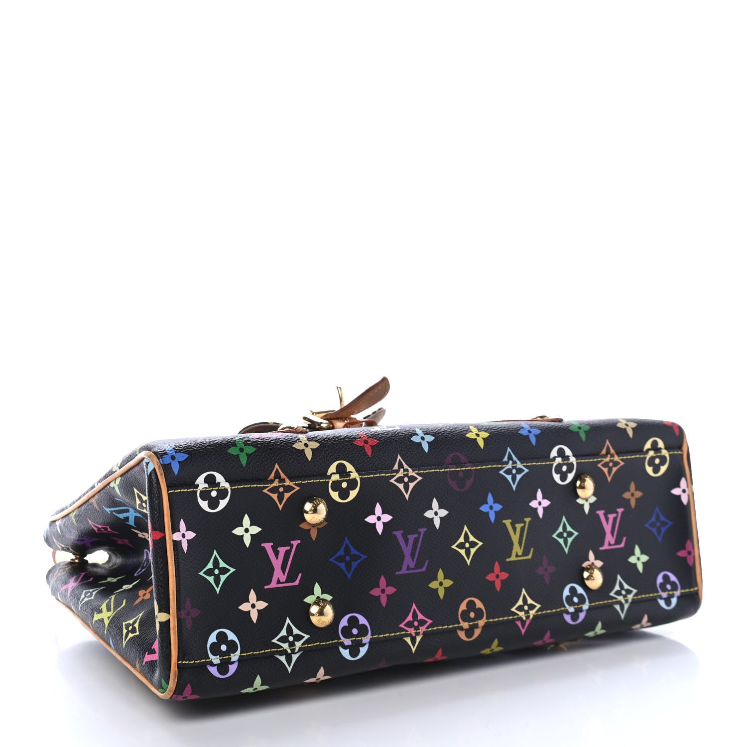 Louis Vuitton Monogram Multicolor Aurelia MM Black 3 of 5