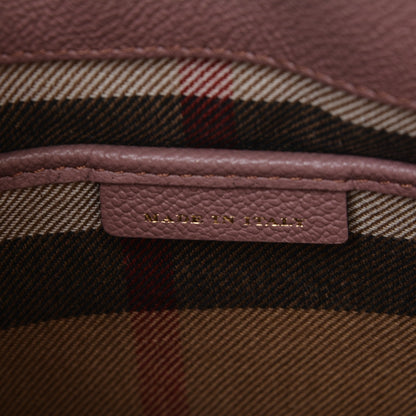 Burberry Soft Grain Calfskin Small Buckle Tote Dusty Pink 8 of 8
