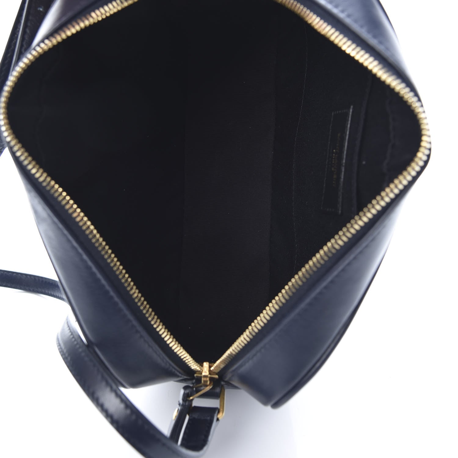 Saint Laurent Calfskin Matelasse Monogram Lou Camera Bag Navy 5 of 12