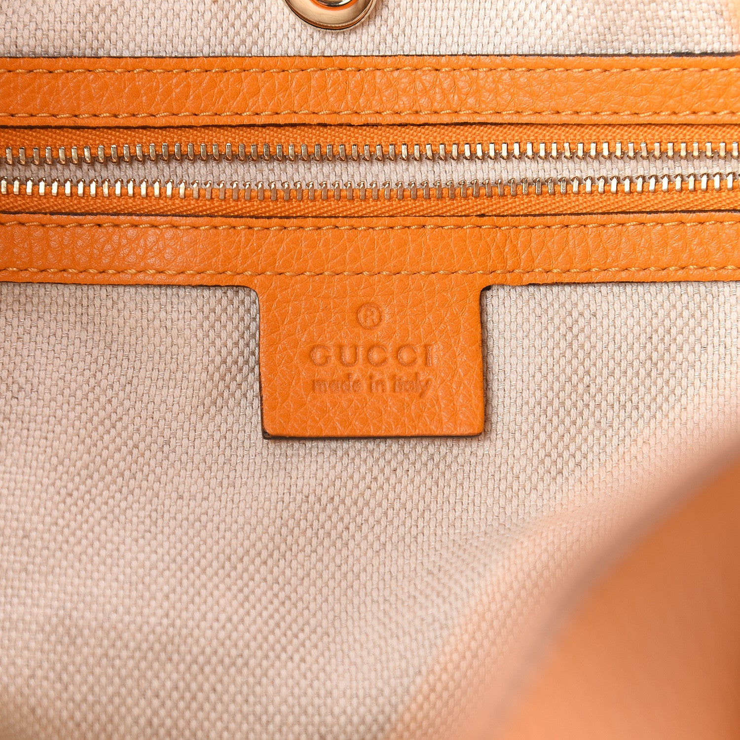 Gucci Pebbled Calfskin Medium Soho Chain Shoulder Bag Curcuma 5 of 8