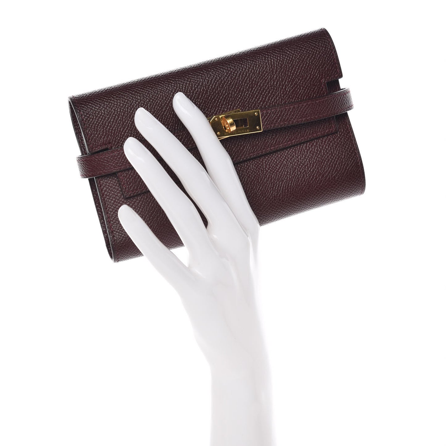 Epsom Medium Kelly Wallet Bordeaux
