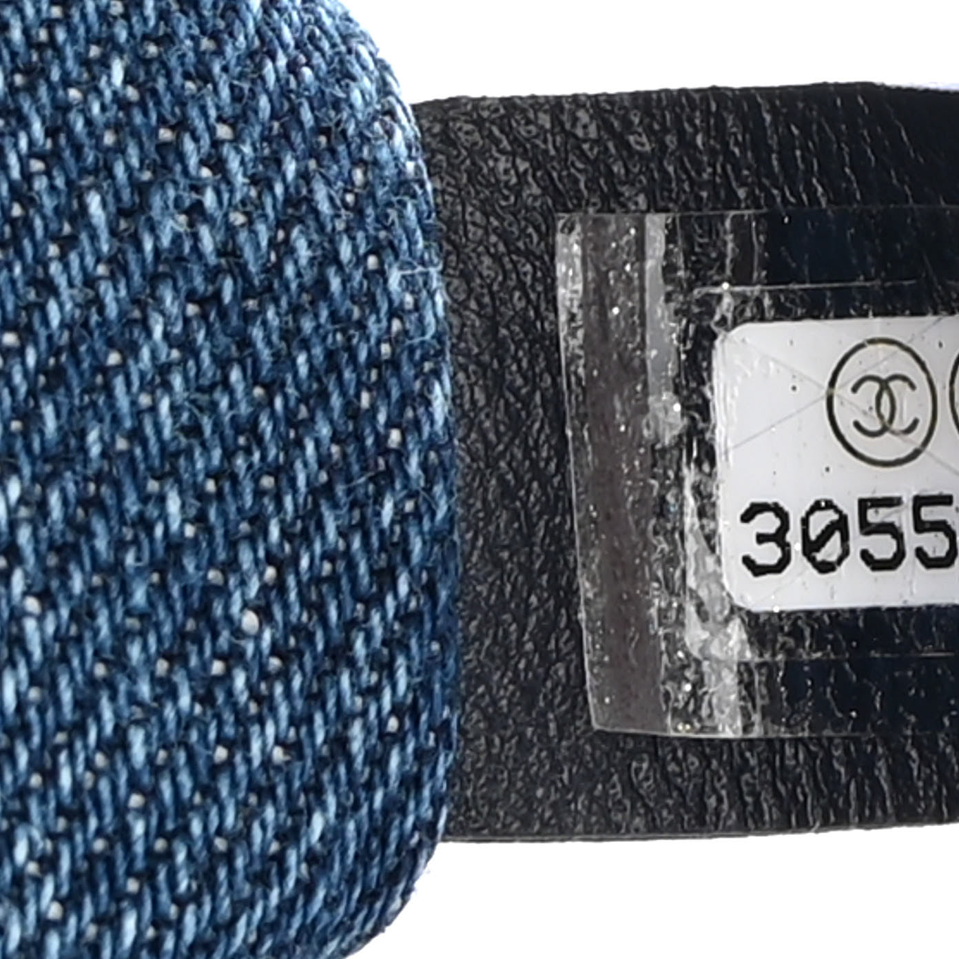 Chanel Denim Quilted CC Print Jumbo Single Flap Blue 7 of 10