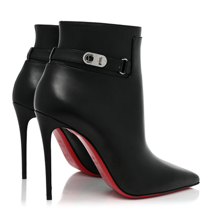 Christian Louboutin Calfskin Lock So Kate Booty 100 Ankle Booties 39.5 Black 6 of 24