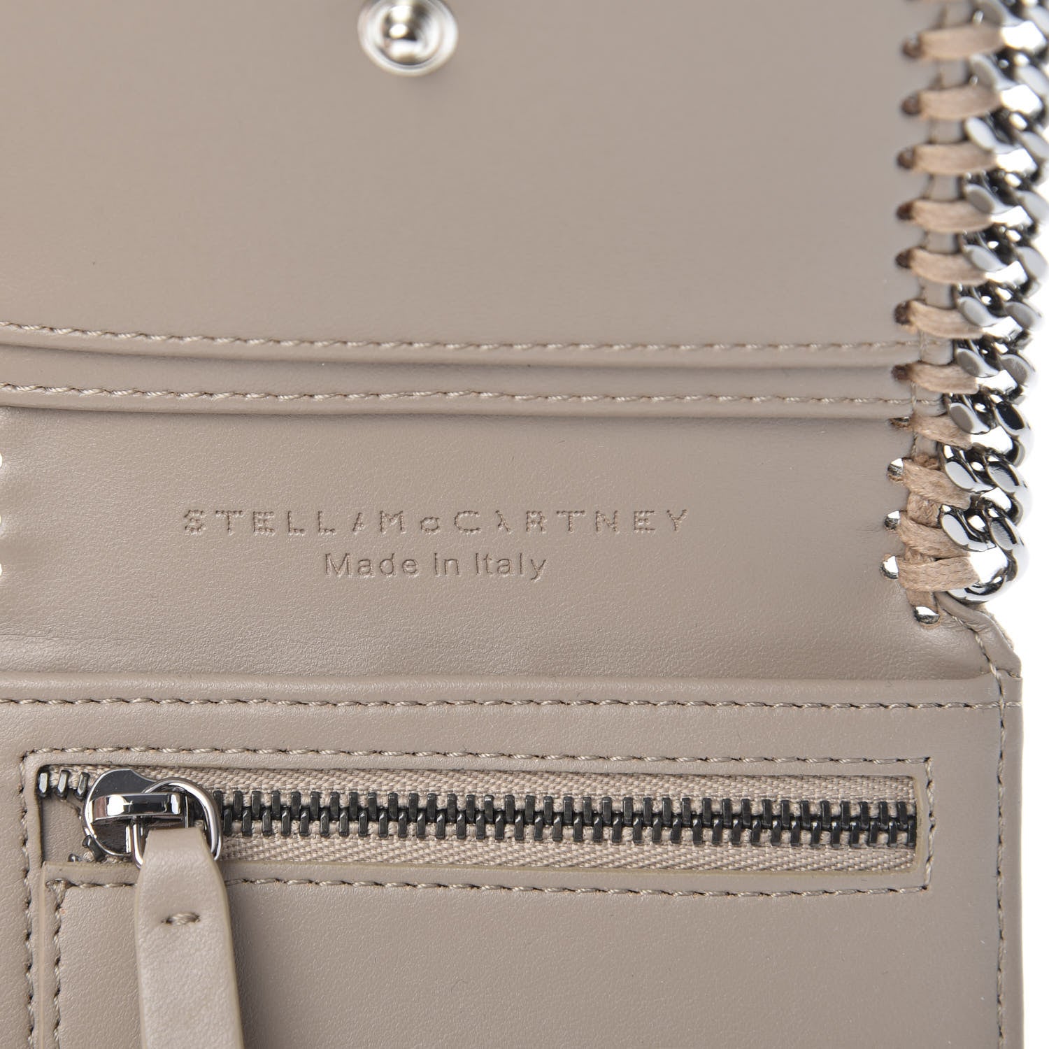 Stella McCartney Shaggy Deer Small Falabella Flap Wallet Beige 6 of 8