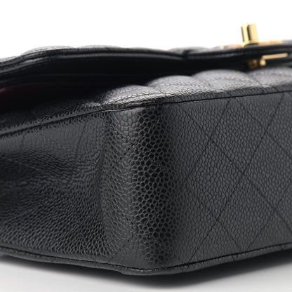 Chanel Caviar Quilted Medium Double Flap Black 7 of 9