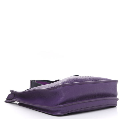 Hermes Taurillon Clemence Amazone Evelyne III GM Ultraviolet 4 of 10