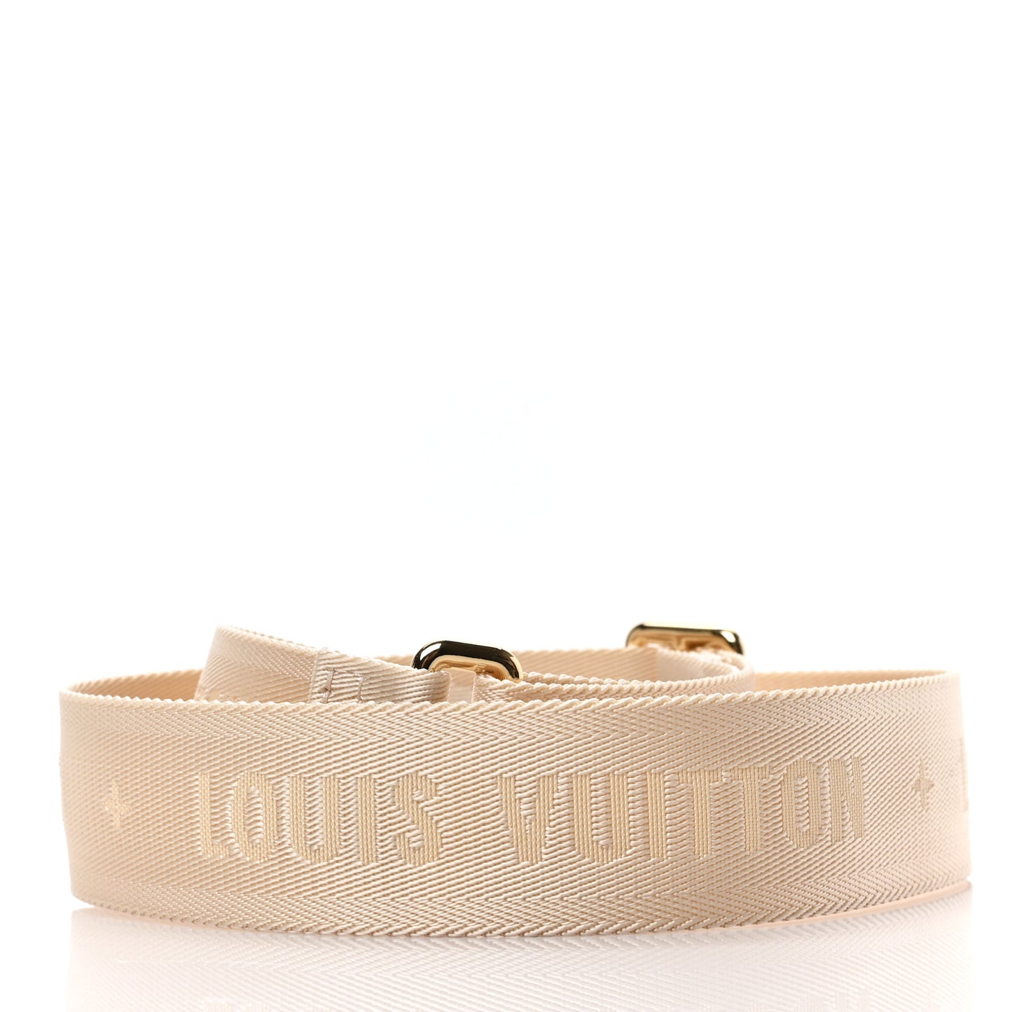 Jacquard Monogram Adjustable Shoulder Strap New Creme