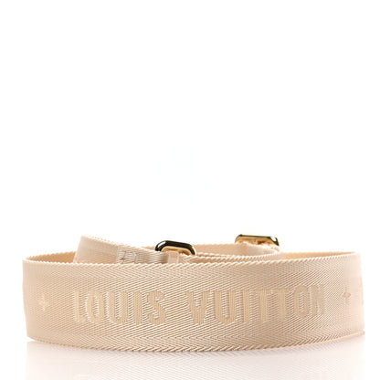 Louis Vuitton Jacquard Monogram Adjustable Shoulder Strap New Creme 3 of 3