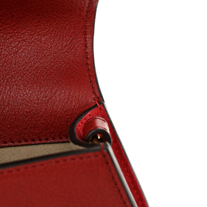 Chloe Calfskin Suede Small Nile Bracelet Bag Intense Red 11 of 12