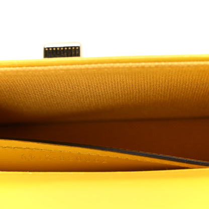 Gucci GG Monogram Scratch Lux Calfskin Mini Luce Shoulder Bag Yellow 7 of 10