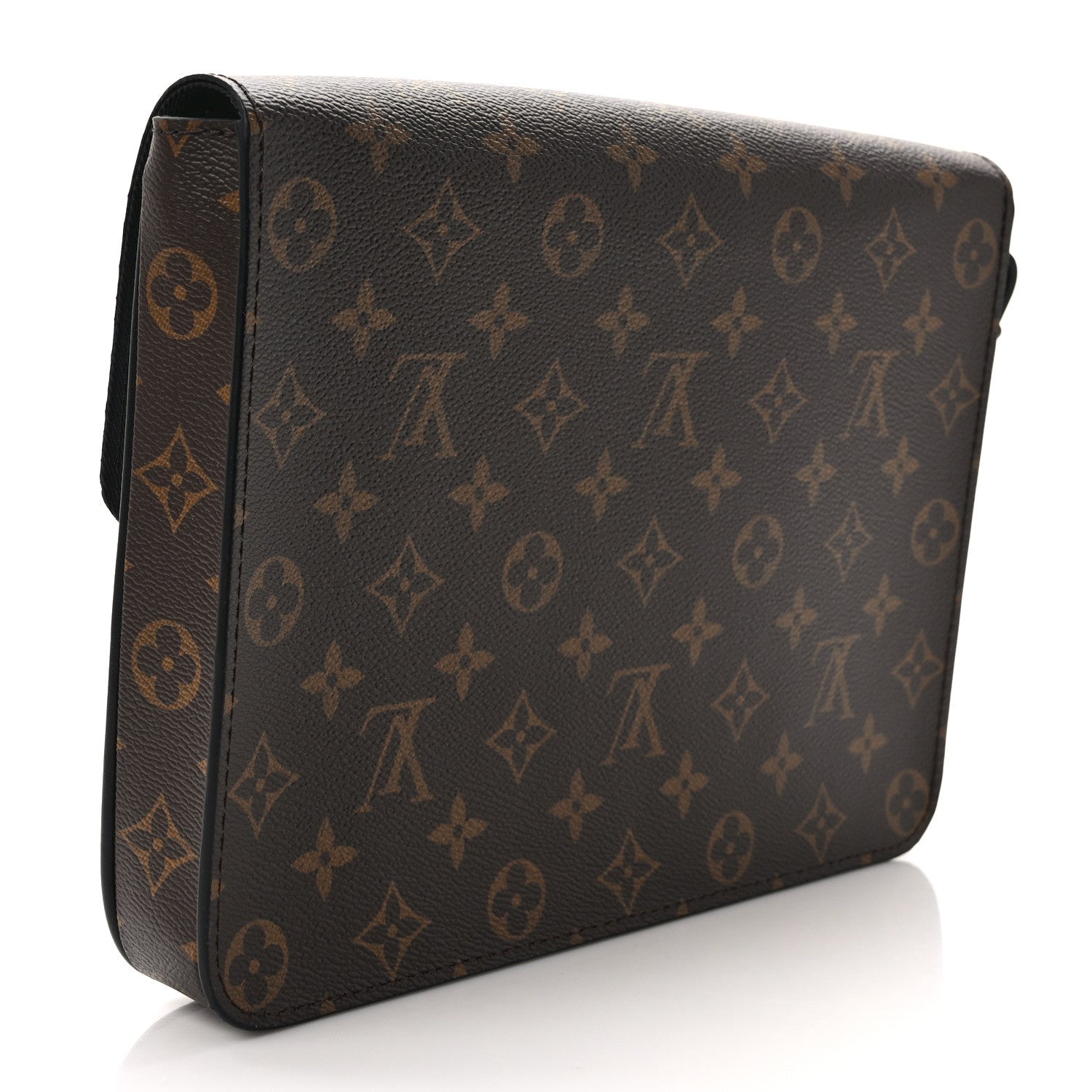 Louis Vuitton Monogram Macassar S Lock A4 Pouch 2 of 6