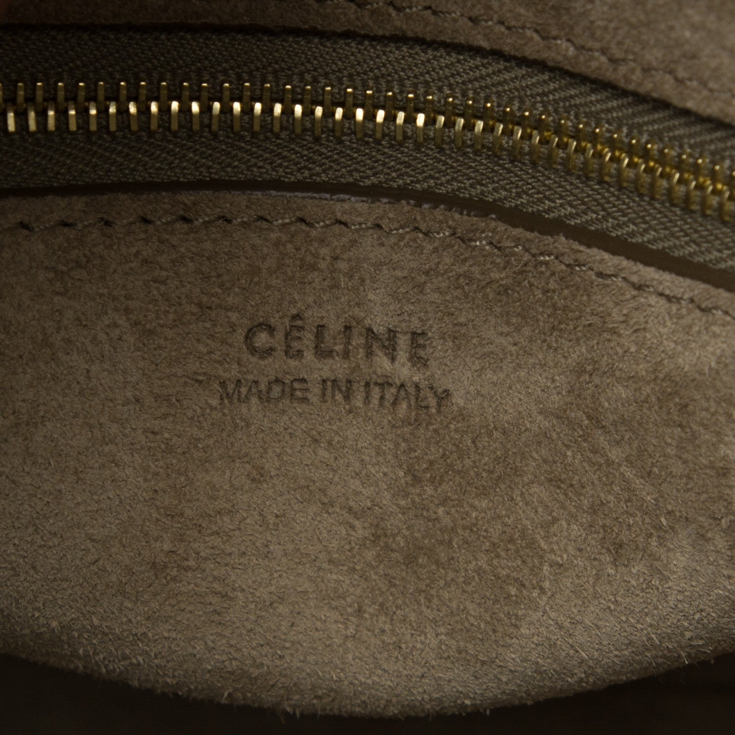 Celine Soft Grained Calfskin Sangle Bucket Bag Taupe 6 of 7