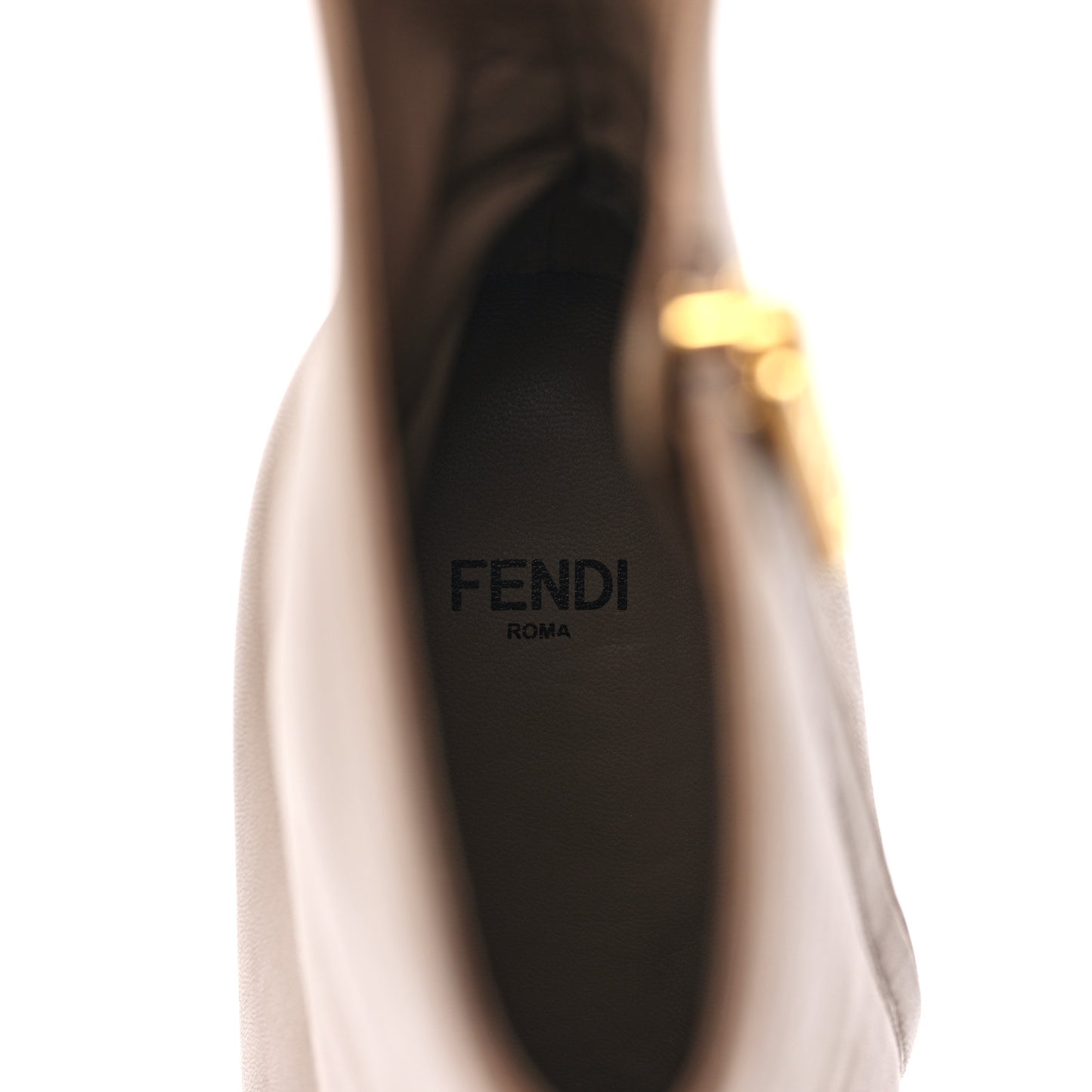 Nappa Fendi First 95mm Booties 41 Beige