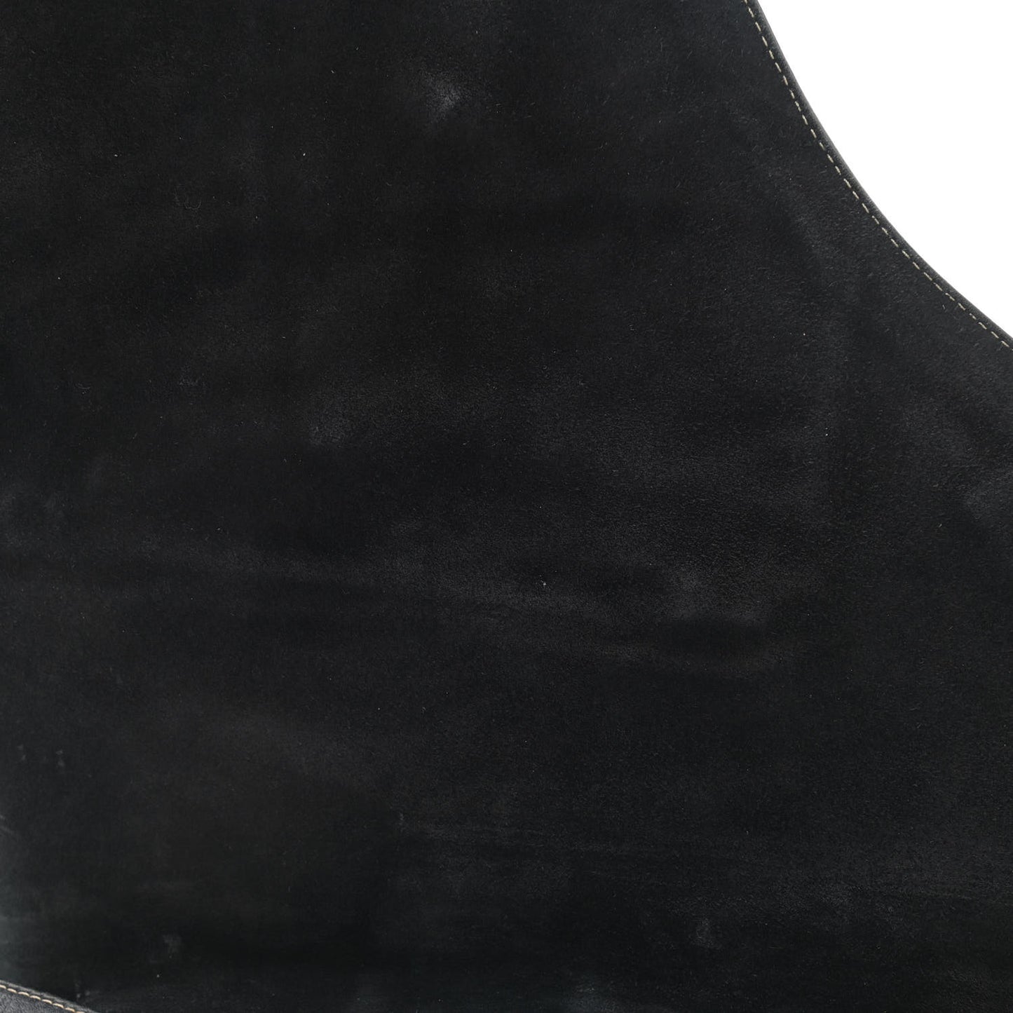 Grained Calfskin Double Saddle Bag Black