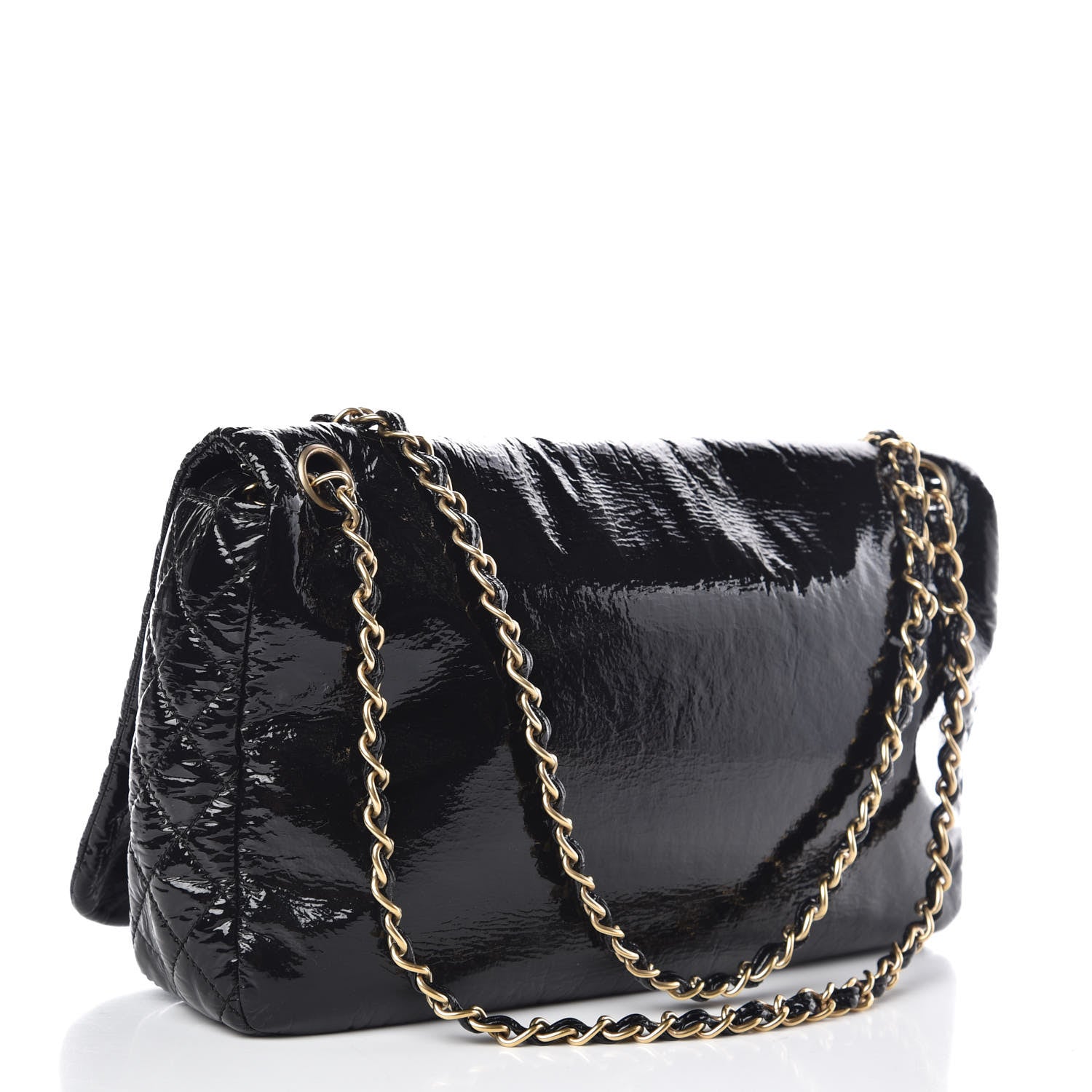 Chanel Vinyl Medium Rock and Chain Flap Black 3 of 13