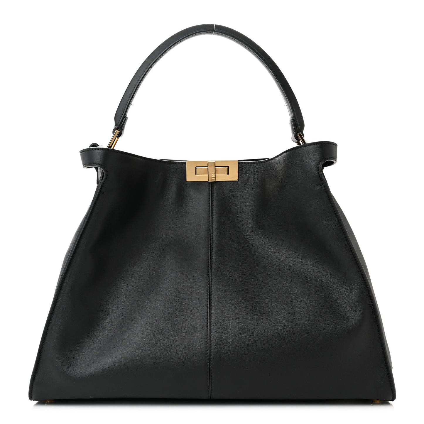Vitello Seta Shearling FF 1974 Large Peekaboo X-Lite Black