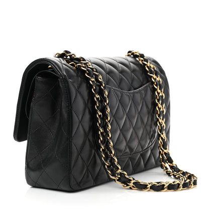 Chanel Lambskin Quilted Medium Double Flap Black 1 of 8
