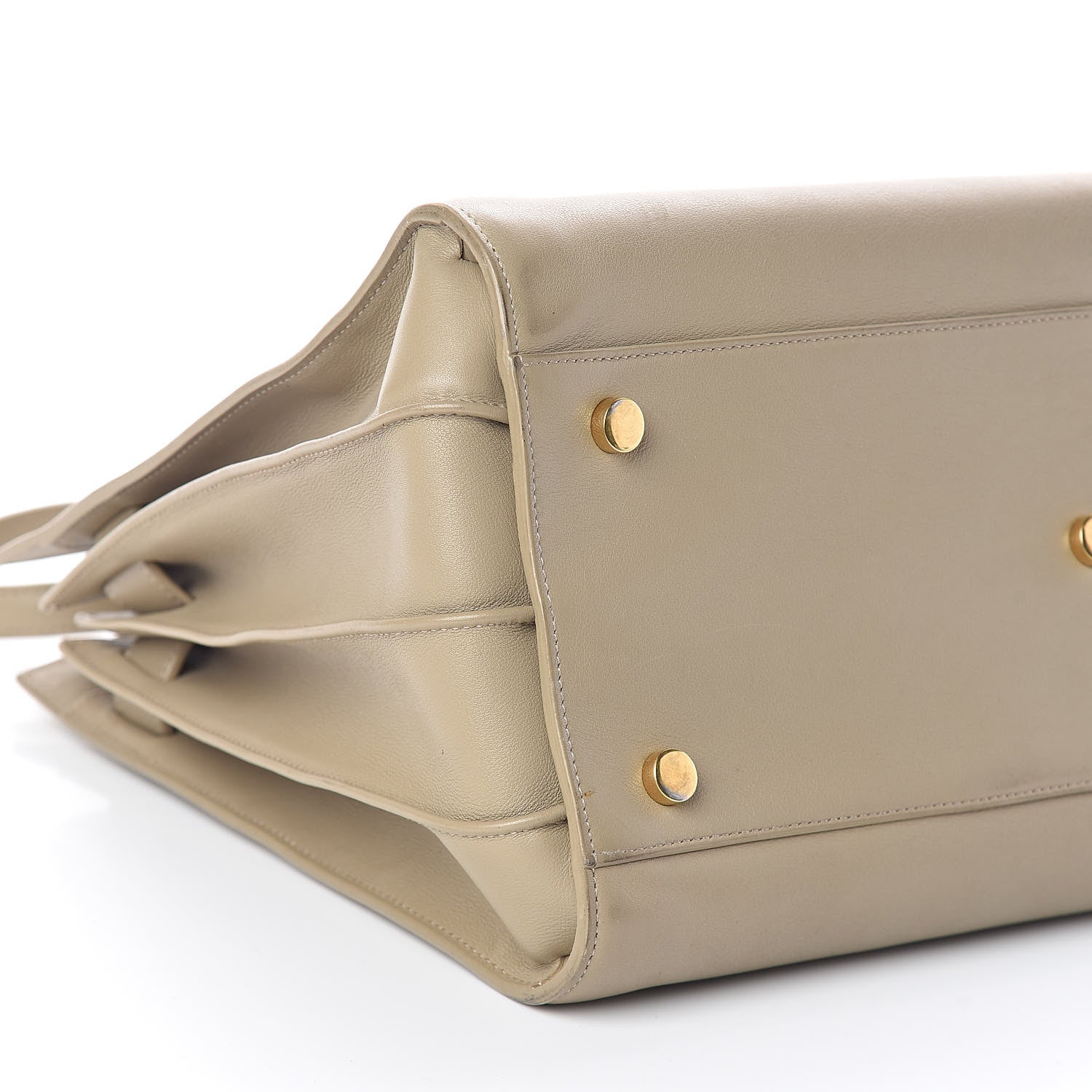 Saint Laurent Grained Calfskin Small Sac De Jour Dark Beige 9 of 11