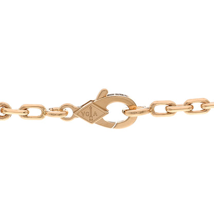 Van Cleef & Arpels 18K Yellow Gold Mother of Pearl 10 Motifs Vintage Alhambra Necklace 4 of 7