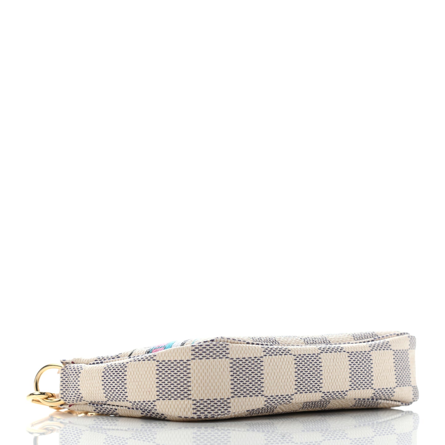 Damier Azur 2021 Christmas Animation Hollywood Mini Pochette Accessories Fuchsia