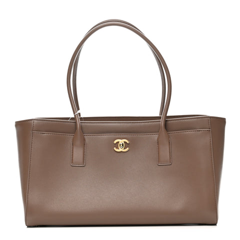 Calfskin Archetype Small Shopping Tote Light Brown