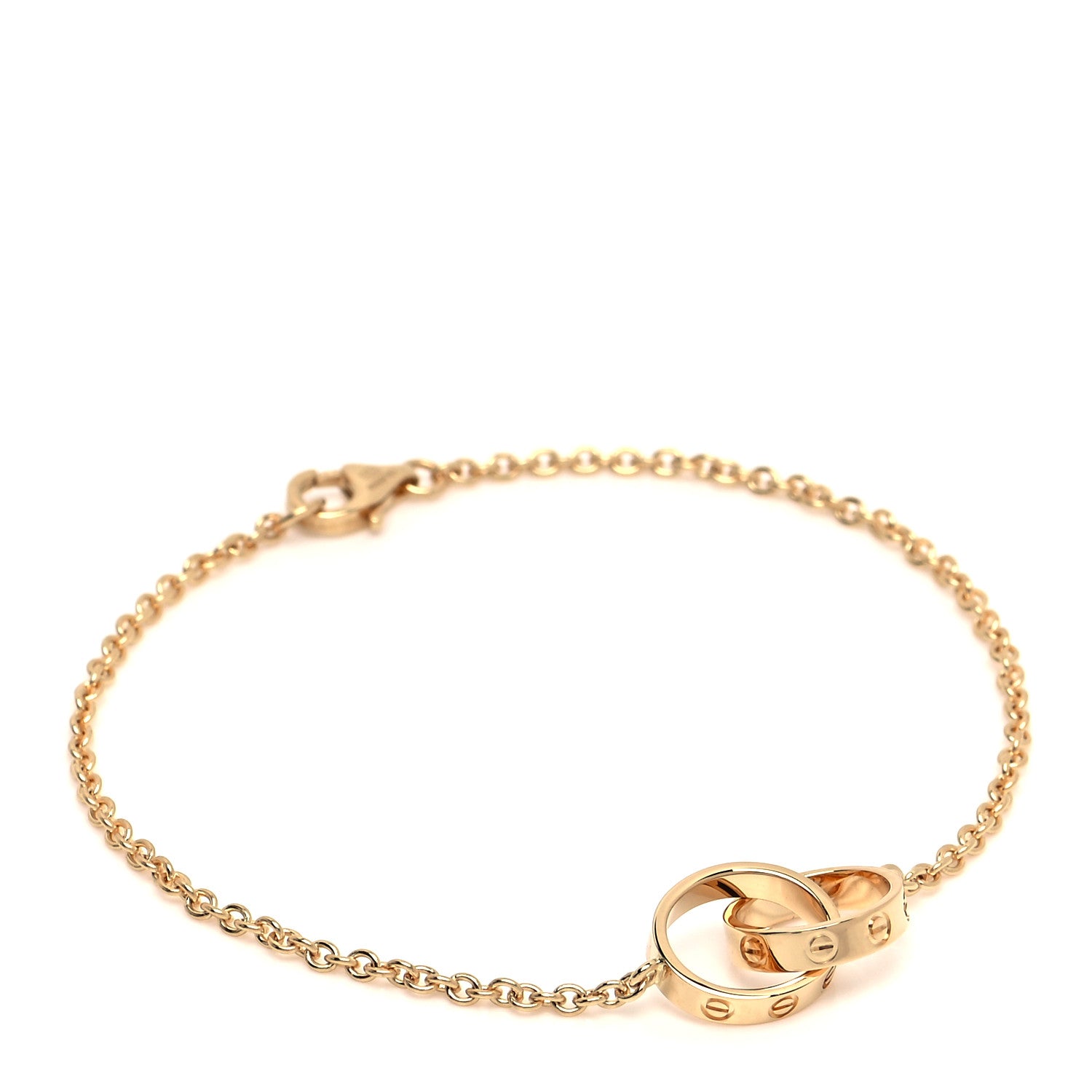 Cartier 18K Yellow Gold Interlocking LOVE Bracelet 1 of 6