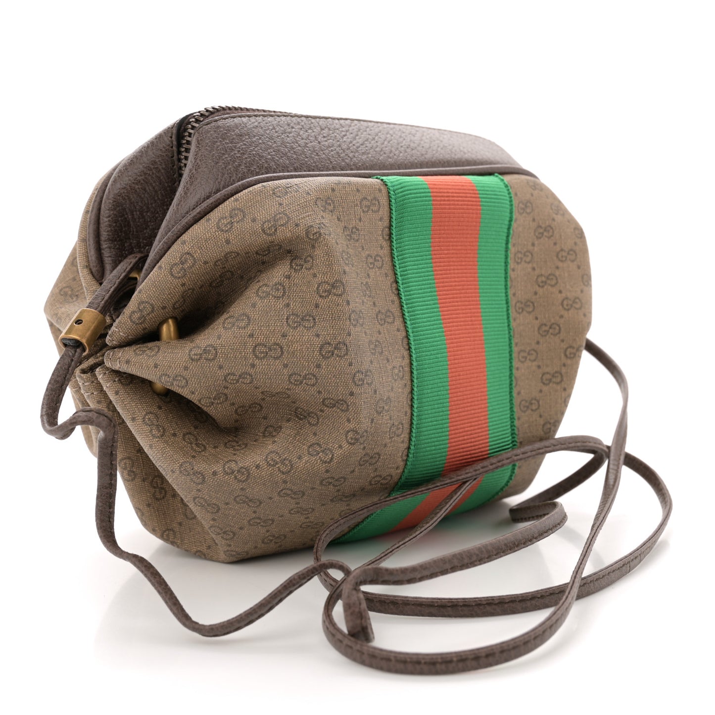 Mini Vintage GG Supreme Monogram Web Butterfly New Candy Crossbody Beige New Acero