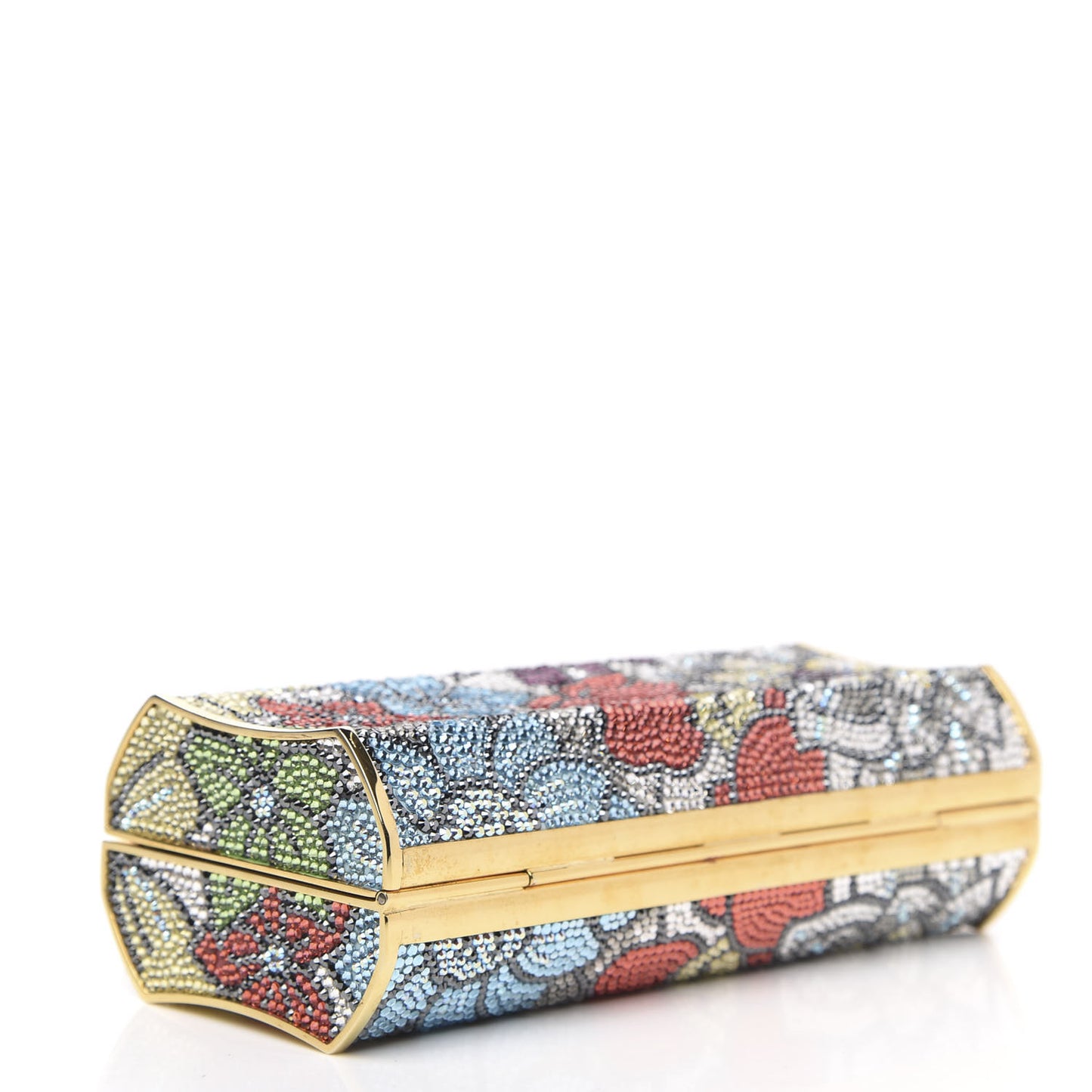 Swarovski Crystal Minaudiere Clutch Multicolor