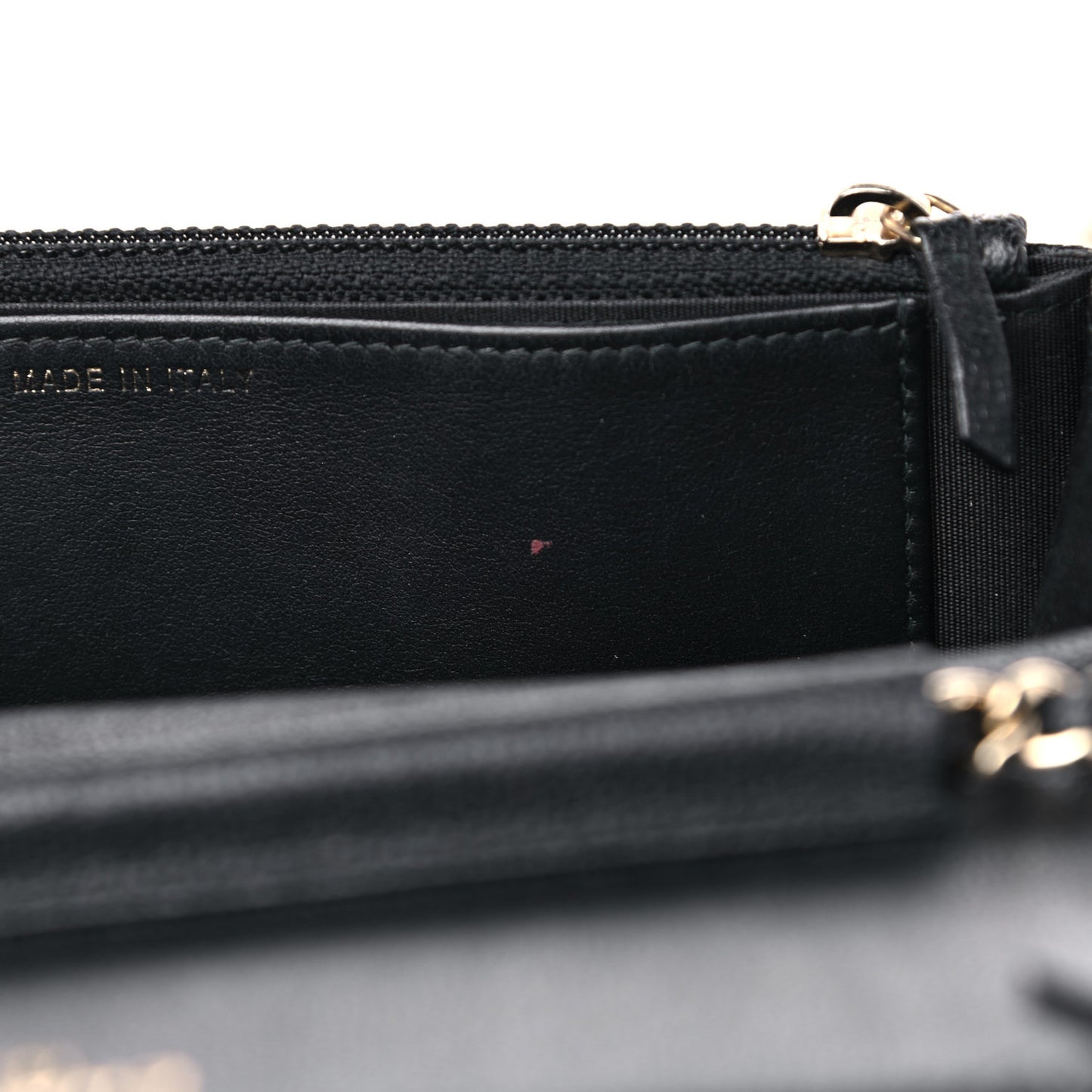 Caviar Quilted Boy Wallet On Chain WOC Black