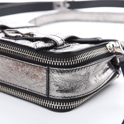 Proenza Schouler Metallic Paper Lambskin PS1 Mini Pouch Messenger Dark Silver 8 of 8