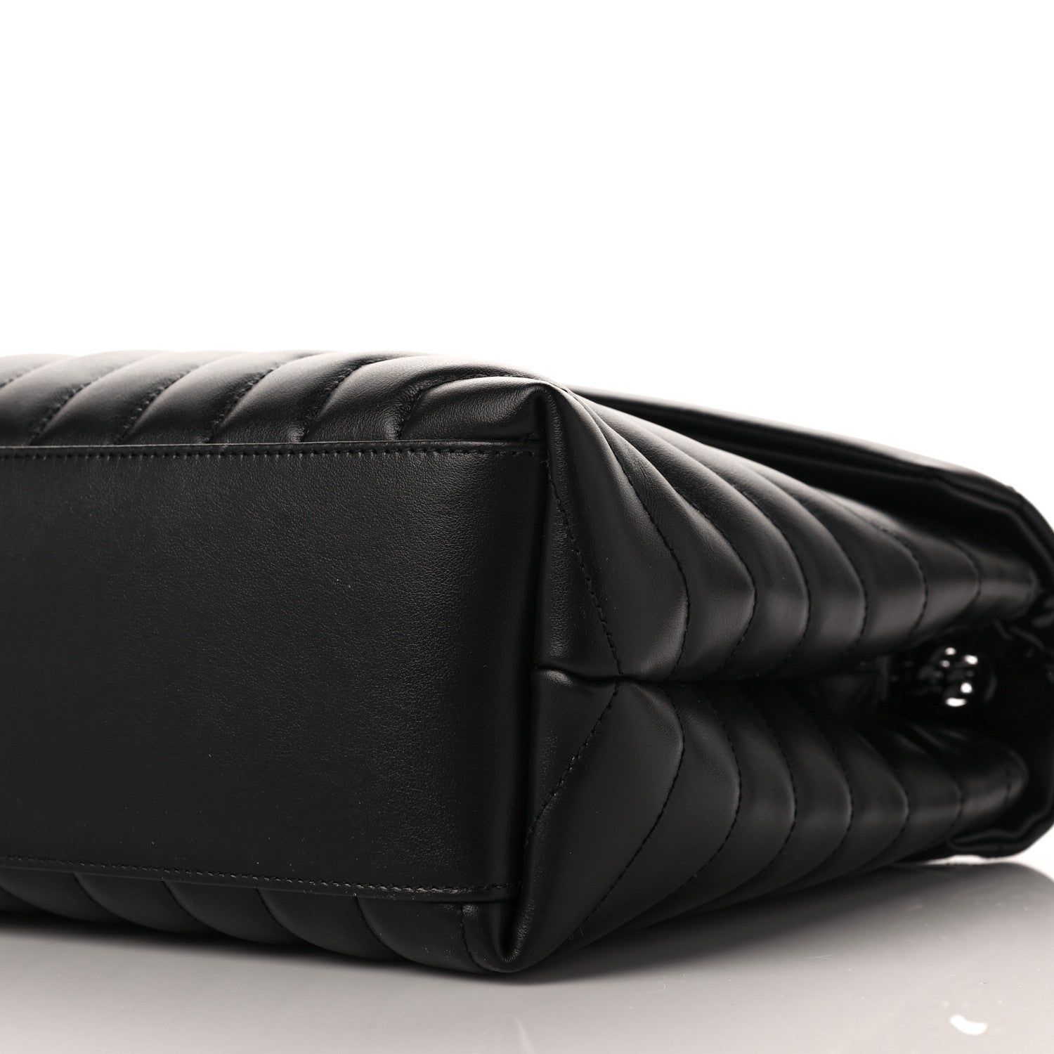 Saint Laurent Calfskin Y Quilted Monogram Medium Loulou Chain Satchel Black 7 of 7