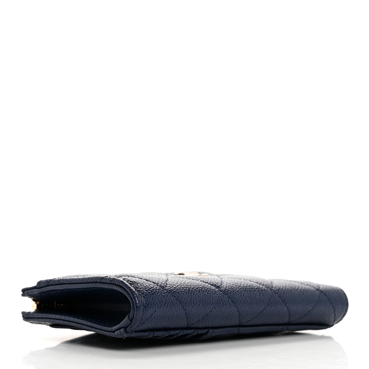 Chanel Caviar Quilted CC Zip Around Card Holder Navy 4 of 12