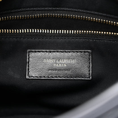 Saint Laurent Lambskin Quilted Victoire Camera Bag Deep Marine 6 of 10