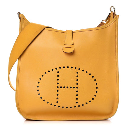 Hermes Courchevel Evelyne GM Jaune 1 of 14