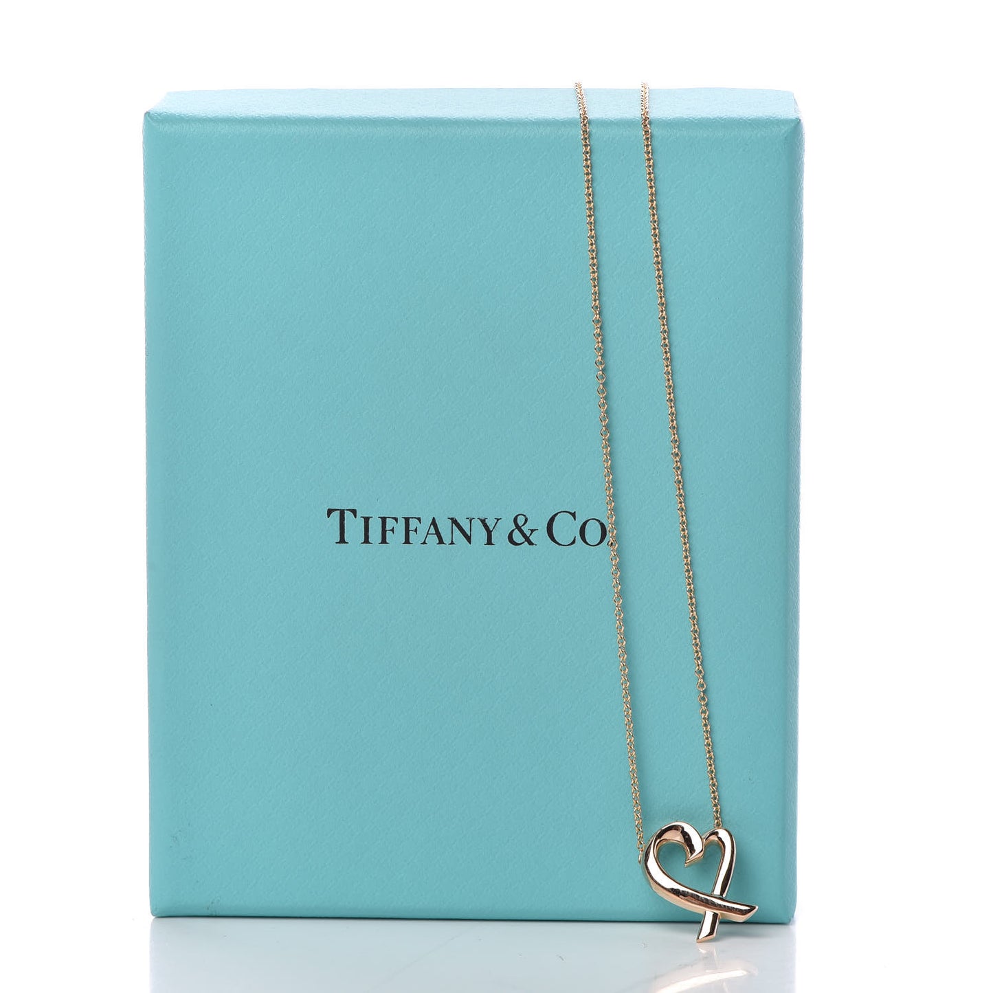 18K Rose Gold Mini Paloma Picasso Loving Heart Pendant Necklace