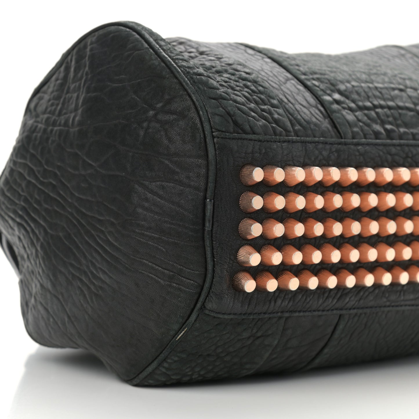 Pebbled Lambskin Rockie Black Rose Gold Hardware