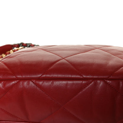 Chanel Lambskin Quilted Large Chanel 19 Flap Red 14 of 16