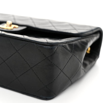 Chanel Lambskin Quilted Mini Square Flap Bag Black 10 of 14
