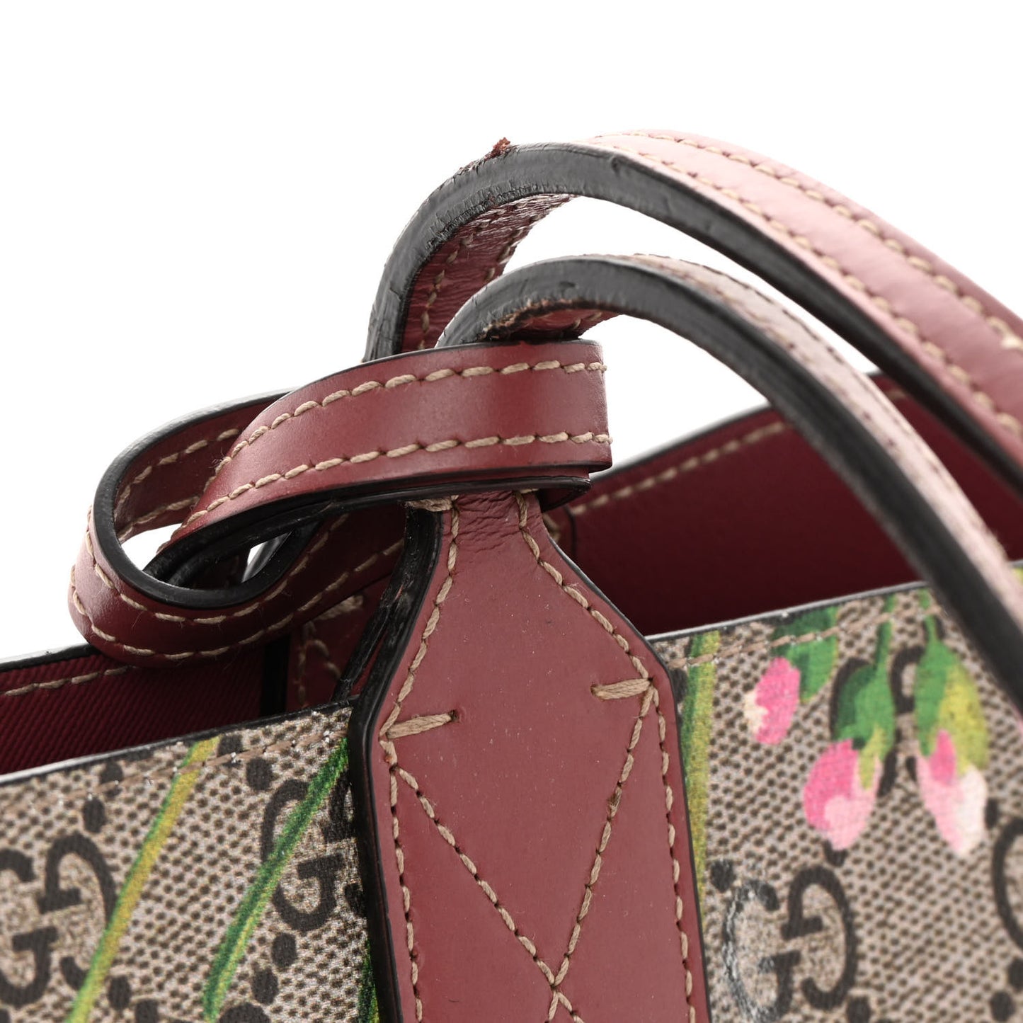 GG Supreme Monogram Blooms Medium Reversible Tote Beige Multicolor Dry Rose
